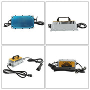 DURAFORCE 48V 17A Battery Charger 3-Pin Triangular Plug For EZGO TXT/RXV Golf Cart