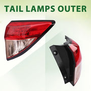 DURAFORCE For 2016 2017 2018 Honda HRV HR-V Tail Lights Rear Brake Lamp Outside LH&RH Pair