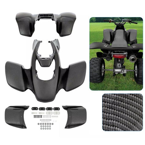DURAFORCE Carbon Fiber Front Rear Fender for Honda TRX400EX 1999-2004 Black