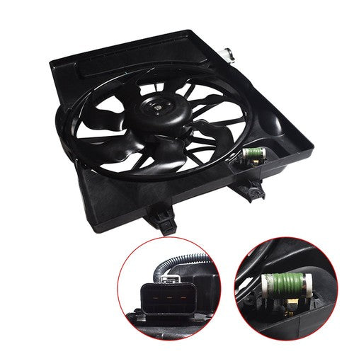 DURAFORCE HY3115156 AC Radiator Cooling Fan Assembly For Elantra GT 2018 2.0L 25380F2000