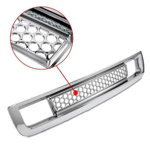 for 07 13 GMC Sierra 1500 Denali Pickup Bottom Lower Bumper Mesh Grille Chrome