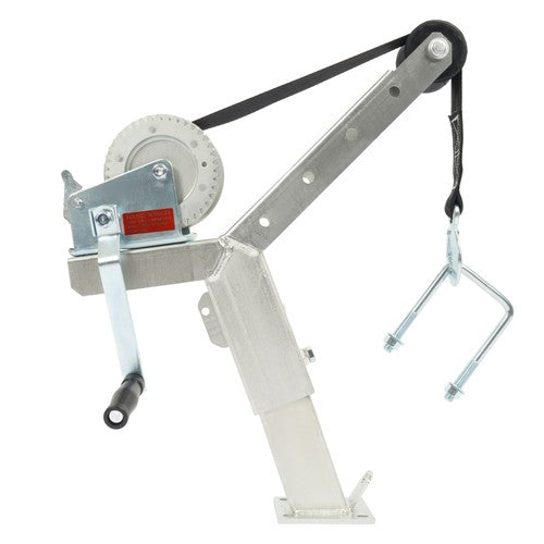 DURAFORCE For Boat Trailer parts Galvanized Winch Stand W/1400lbs Winch Roller and Strap