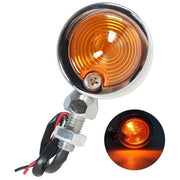DURAFORCE For Motorcycle Chrome Passing Driving Spot Fog Lamp Turn Signal Light