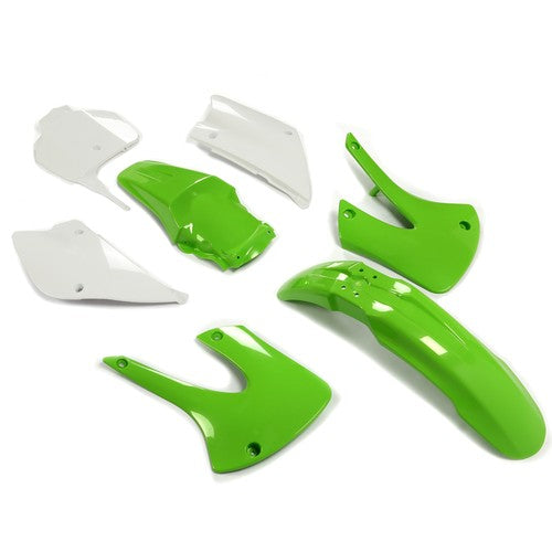 DURAFORCE Restyled Plastic Kit Fairing Bodywork Fender Set For Kawasaki KX85/KX100 01-13