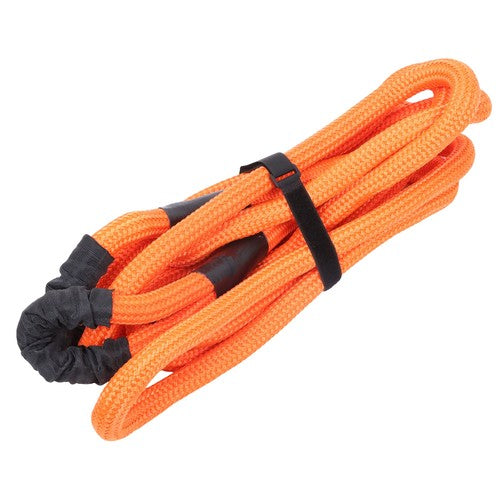 DURAFORCE 1"×20ft Kinetic Recovery Tow Rope Heavy Duty Energy Rope w/2 Soft Shackle Orange