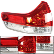 DURAFORCE Driver LH Side Outer Tail Light Lamp Replace Halogen For 2011-2014 Toyota Sienna