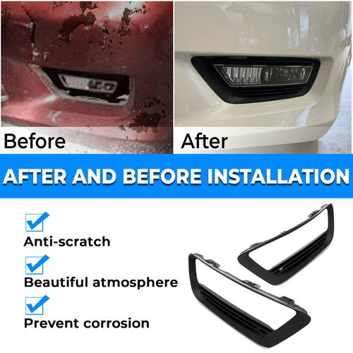 Fog Lights Cover Trim Bezel Fit for 2013-2015 14 Honda Accord Sedan LX EX 4DR