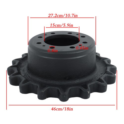 DURAFORCE For Bobcat T630 T740 T750 T770 T870 7196807 Drive Sprocket - 8 Hole Dual Speed