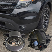 DURAFORCE Clear Front Bumper Driving Fog Light Replacement for Ford Explorer 2011-2015