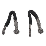 DURAFORCE 1"×30ft Gray Kinetic Recovery Rope With 2 Soft Shackles Kit 34000lbs Heavy Duty