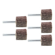 DURAFORCE 5 Pack 1" x 1" x 1/4" Shank Mounted Flap Wheels 60 Grit Aluminum Oxide