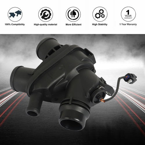 DURAFORCE LR117568A Thermostat Fit For 2015-2020 Land Rover Discovery LR4 3.0L V6