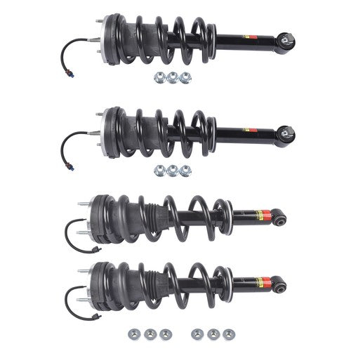 DURAFORCE 4Pcs Front Rear Shock Assys w/ Magnetic Fits Escalade Tahoe GMC Yukon XL 2021-24