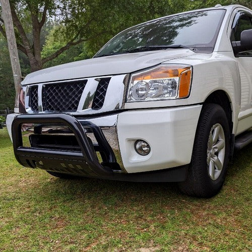 Bull Bar Black Push Bumper Grille Guard for 2004-2015 Nissan Titan Armada