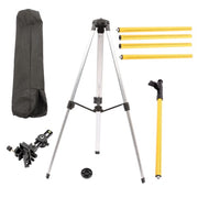 DURAFORCE Adjustable Telescoping Laser Pole 12 Ft./3.7M Laser Level Pole With Tripod
