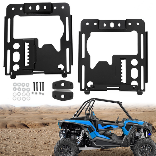 DURAFORCE Set of 2 Seat Lower Steel Bases For 2014-2023 Polaris RZR 1000 XP / Crew XP