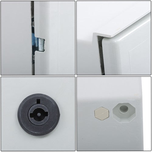 DURAFORCE 20×16×8 inches Fiberglass Enclosure IP65 NEMA Type 3 Electrical Enclosure