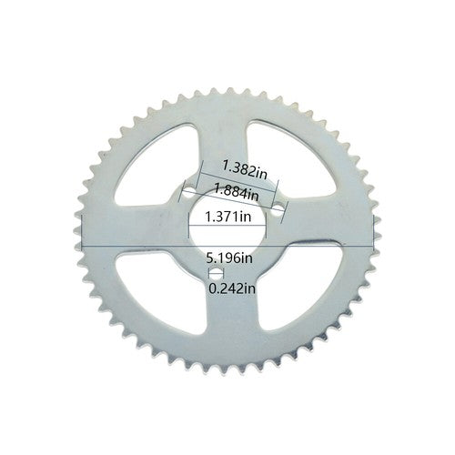 DURAFORCE Fit For Mini Bike ATV Quad Go Kart T8F 54T Rear Drive Chain With Chain Sprocket