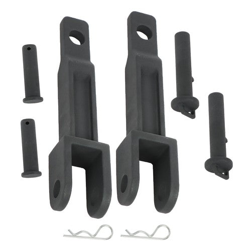 DURAFORCE 2× Towing Hooks with Pull Pin & Frame Pin for Peterbilt 384 387 Kenworth T170