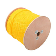 DURAFORCE 1/4 Inch by 600 Feet 3-Strand Yellow Braided Rope Breaking Strength 8500 pounds