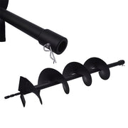DURAFORCE 6" Earth Auger Drill Bits for Gas Powered Post Fence Hole Digger Cast Steel