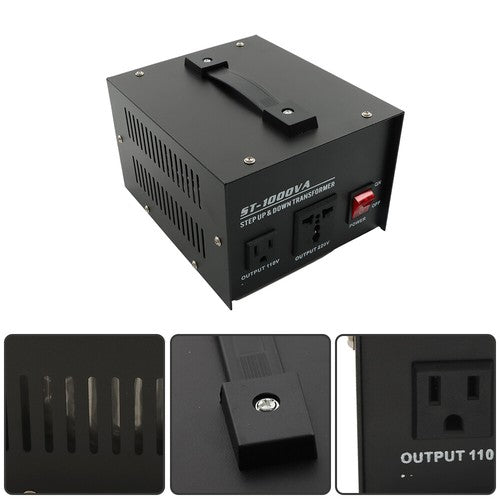 DURAFORCE 1000W Voltage Converter Transformer Step Up/Down 110v to 220v/220v to 110v New