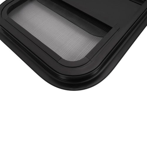 RV Replacement Windows Black 14 W x 16 H Teardrop Style Vertical Slide 2 Pack