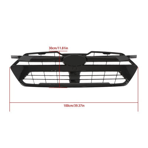 DURAFORCE Front Bumper Upper Grill Glossy Black Plastic Suitable For Subaru Crosstrek 2024