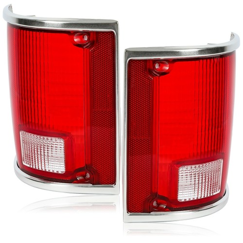 Tail Light Lens Pair for Chevrolet C10 C20 K10 R1500 Suburban 1973 75 86 1991