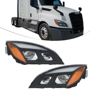 DURAFORCE For Freightliner Cascadia Full LED Black Housing Headlights Headlamps 2018-2023