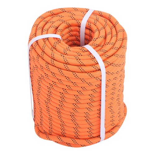 DURAFORCE 5174 Pounds Orange Black1/2 in ×220' 48 Stranded Braided Rope Breaking Strength