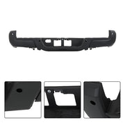 DURAFORCE Rear Step Bumper Assembly With Sensor Holes Black For Toyota Tacoma 2016-2023