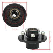 DURAFORCE New 1 Set For 5 X4.5" Trailer Hub Kit and 11" Square #84 Spindle-7 Piece/set