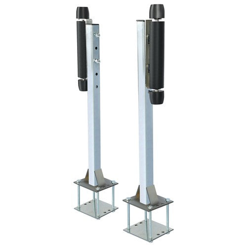 Pair Steel Boat Trailer Pontoon Roller Guide On Zinc Plated for Sailboat Trailer