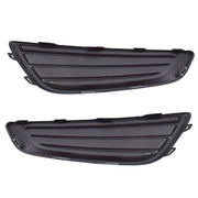 DURAFORCE Left&Right Black Fog Light Cover For Ford Focus 15-2017 2018 Frame Bezel Trim
