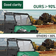 DURAFORCE Full windshield Clear For Polaris Ranger 500/570 Midsize Profit Cage 2015-2023