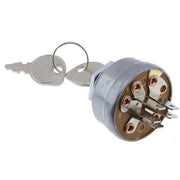 DURAFORCE Lawn Tractor Universal Ignition Key Switch 5 Spade 3 Position 5/8" Mounting Hole