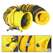 DURAFORCE 12 in 2300cfm Heavy Duty industrial blower with 25-Foot flexible PVC Hoses