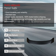 DURAFORCE For Honda Civic 2012 13 14-15 ABS Rear Trunk Lip Spoiler Wing w/Led Brake Light