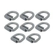 DURAFORCE 8 Pack 3/4" Heavy Duty Weld On Forged D Rings with Welding Clips, 26,500 lbs