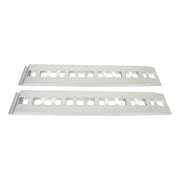 DURAFORCE 1 Pair 6063 Aluminum Silver 84" × 14" Ramps 6000Lbs Car Trailer Truck Hook End