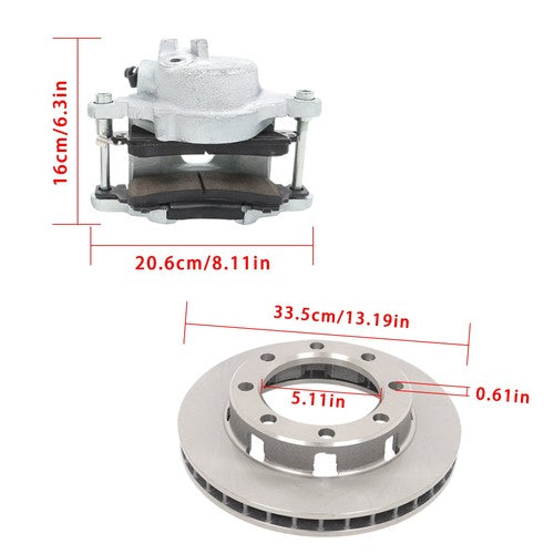 DURAFORCE For Chevrolet Disk Brakes 14 Bolt Complete Disc Brake Conversion Kit 10.5 SRW