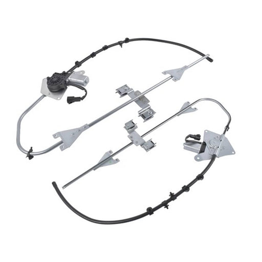 DURAFORCE 2PCS Power Window Regulator w/ 2-Pin Motor for Freightliner M2 Front Left+Right