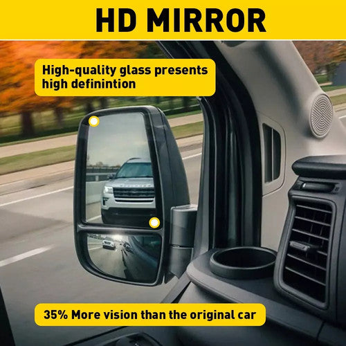 Upper Lower Mirror Glass Left Driver Side for Ford Transit 150 250 350