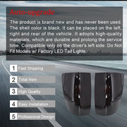 DURAFORCE Black Housing Smoked Lens Tail Lights Brake Lamps Fit For Dodge Ram 1500 09-18
