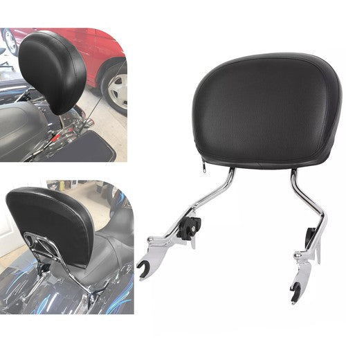 DURAFORCE Detachable Backrest Sissy Bar for Harley Davidson Touring Street Glide 09-26