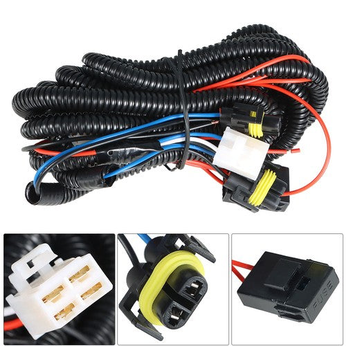 DURAFORCE Front Bumper Fog Lights Lamps+Wiring+Switch For 2011-2013 Hyundai Elantra Clear