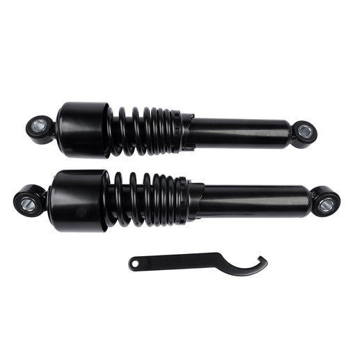 DURAFORCE Black 13in Heavy Duty Rear Shocks For Harley Road King Touring Street Tour Glide
