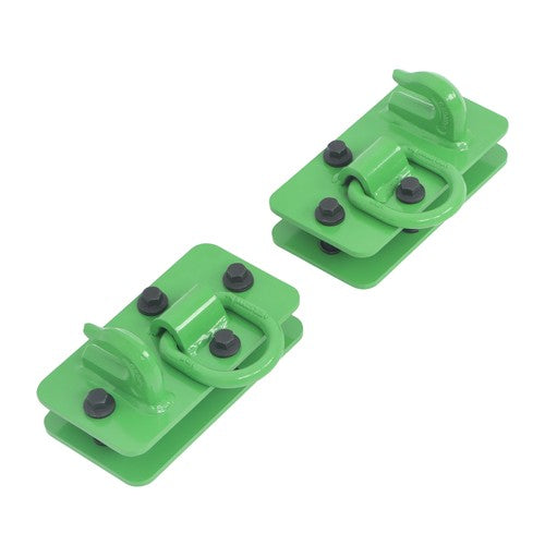 DURAFORCE 2 Pack Grade 70 Tractor Bucket Hooks w/ Tie Down Ring For Tractor Bucket RV UTV