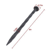 DURAFORCE Edging Nails Garden Anchoring Spikes 8 Inch 60 Pcs Plastic Spiral Landscape